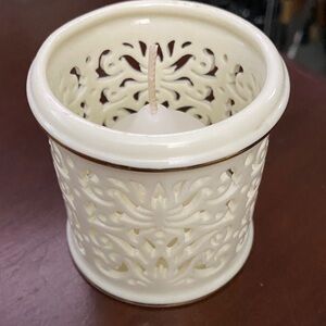 Lenox Elegant Cream Candle Holder